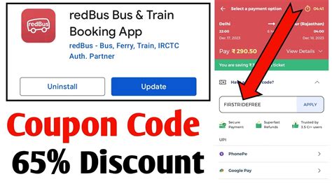 discount code for red coach bus